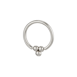 Golden Cluster - 14K Gold Bead Fixed Bead Ring - piercing - zone.com