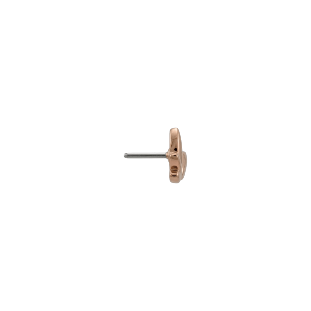 Golden Fan End - 18K Gold Threadless/Threaded End - piercing - zone.com