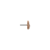 Golden Fan End - 18K Gold Threadless/Threaded End - piercing - zone.com