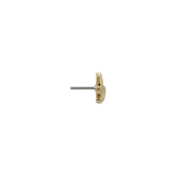 Golden Fan End - 18K Gold Threadless/Threaded End - piercing - zone.com