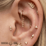 Goldlink – Interlocking Chain – 14K Gold Charm - piercing - zone.com