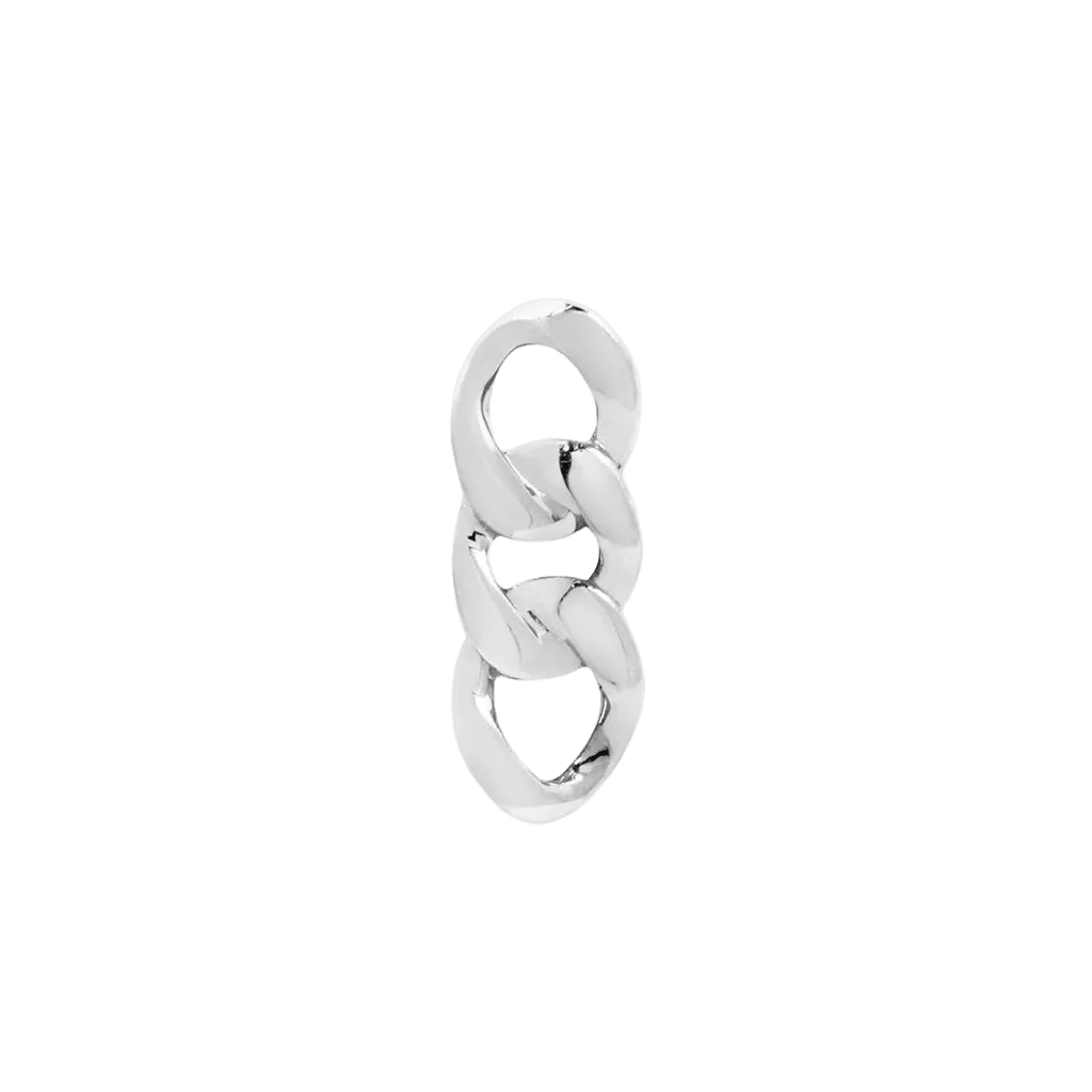 Goldlink Triple Link – 14K Gold Threadless End - piercing - zone.com