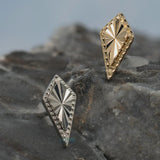Good As Hell – Polished Gold Bar – 14K Gold Threadless End - piercing - zone.com
