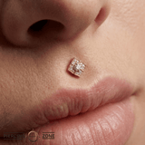 Grace – Swarovski CZ Bloom – 14K Gold Threadless End - piercing - zone.com