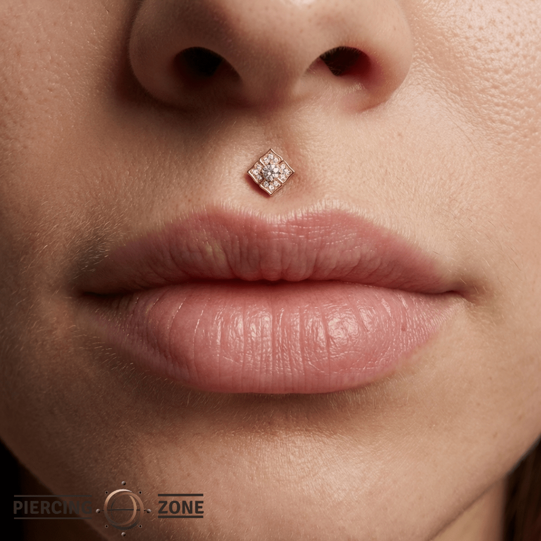 Grace – Swarovski CZ Bloom – 14K Gold Threadless End - piercing - zone.com
