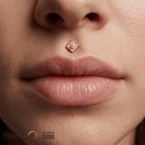 Grace – Swarovski CZ Bloom – 14K Gold Threadless End - piercing - zone.com