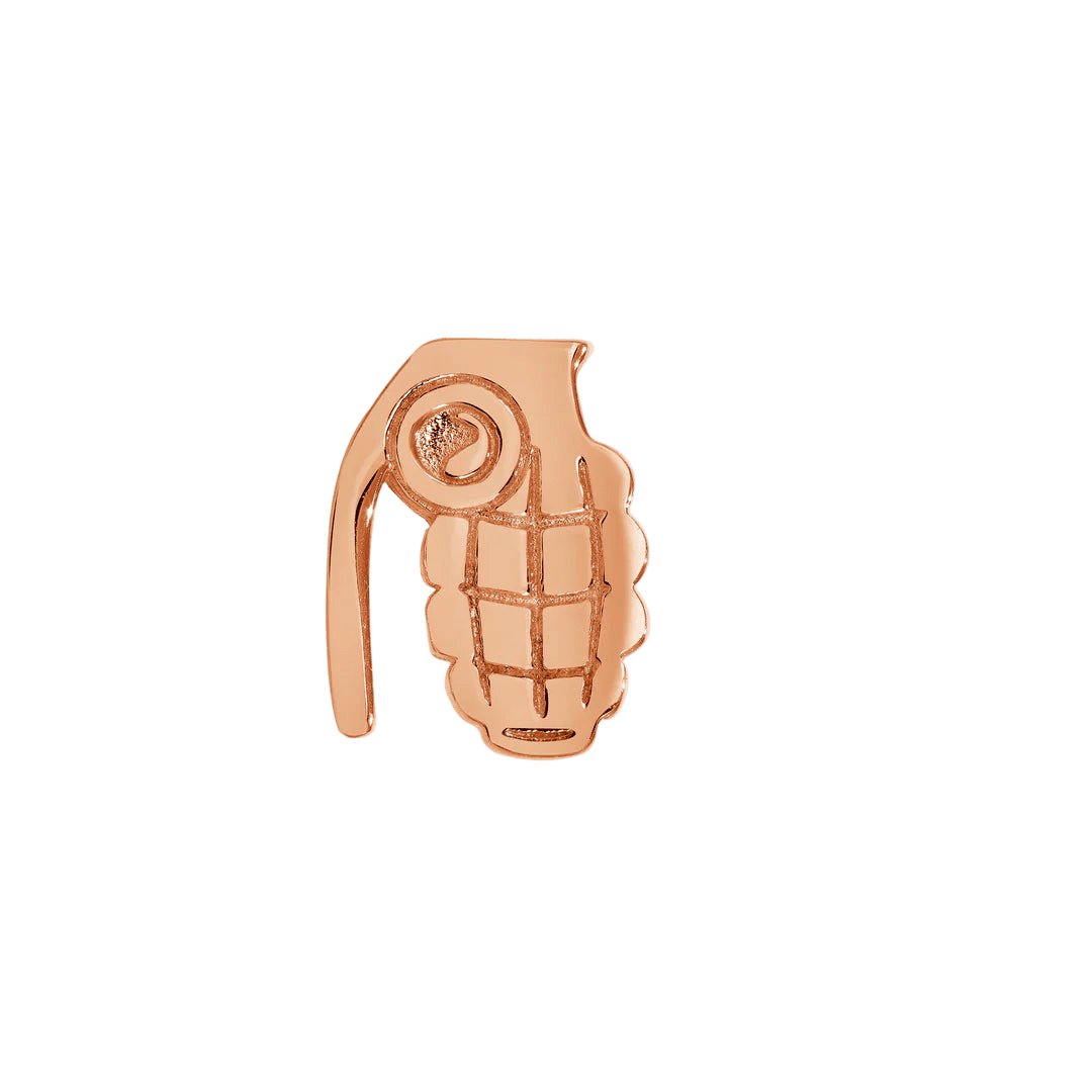 Grenade – 14K Gold Threadless End - piercing - zone.com