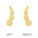 Half Triumph – 14K Gold Beaded Arc Threadless End - piercing - zone.com