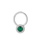 Halo - 14K Gold Multi-Stone Fixed Bead Ring
