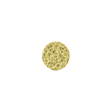 Hammered Disk - 18K Gold Threadless/Threaded End - piercing-zone.com