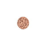 Hammered Disk - 18K Gold Threadless/Threaded End - piercing-zone.com