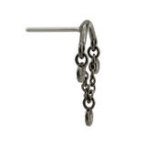 Hammered Helix – 14K Gold Threadless/Threaded End - piercing - zone.com