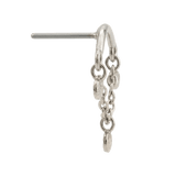 Hammered Helix – 14K Gold Threadless/Threaded End - piercing - zone.com