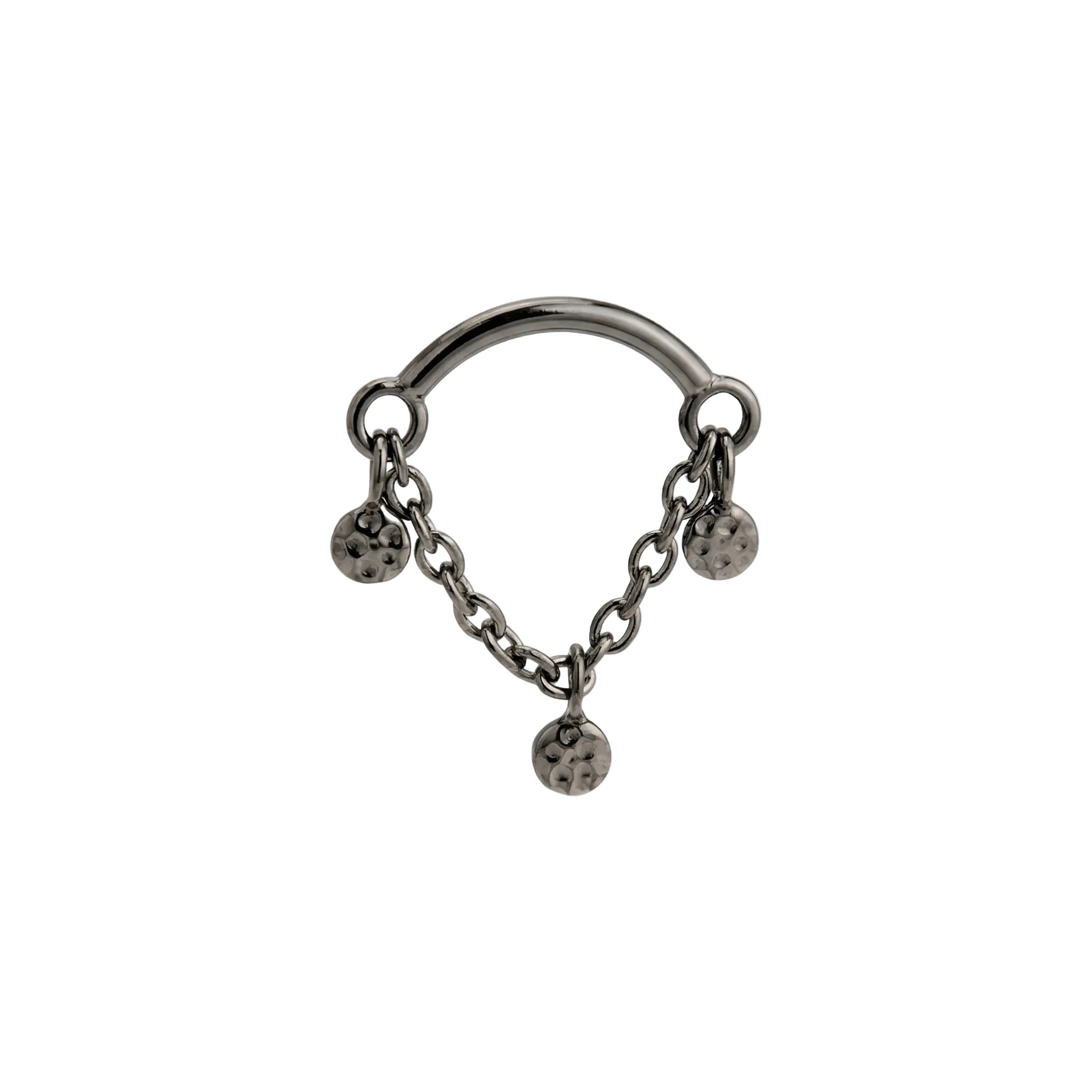 Hammered Helix – 14K Gold Threadless/Threaded End - piercing - zone.com