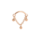 Hammered Helix – 14K Gold Threadless/Threaded End - piercing - zone.com