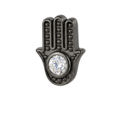Hamsa - 14K Gold Stone Threadless/Threaded End - piercing - zone.com