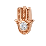 Hamsa - 14K Gold Stone Threadless/Threaded End