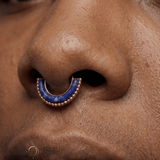 Harmonic Clicker – Lapis Lazuli – 14K Gold - piercing - zone.com