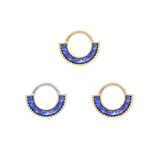 Harmonic Clicker – Lapis Lazuli – 14K Gold - piercing - zone.com