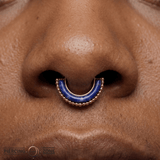 Harmonic Clicker – Lapis Lazuli – 14K Gold - piercing - zone.com