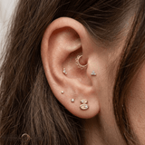 Harmony – 14K Gold Threadless/Threaded End - piercing - zone.com