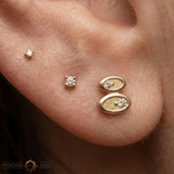 Harmony – 14K Gold Threadless/Threaded End - piercing - zone.com