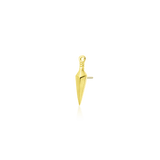 Harpe – Dagger Design – 14K Gold Threadless End - piercing - zone.com