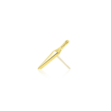 Harpe – Dagger Design – 14K Gold Threadless End - piercing - zone.com