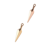 Harpe – Dagger Design – 14K Gold Threadless End - piercing - zone.com