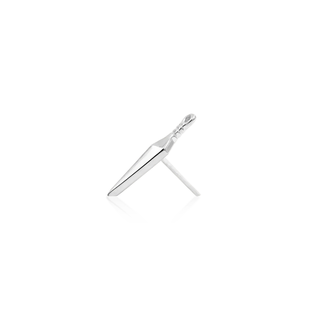 Harpe – Dagger Design – 14K Gold Threadless End - piercing - zone.com