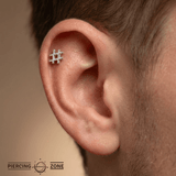 Hashtag – 14K/18K Gold Threadless End - piercing - zone.com