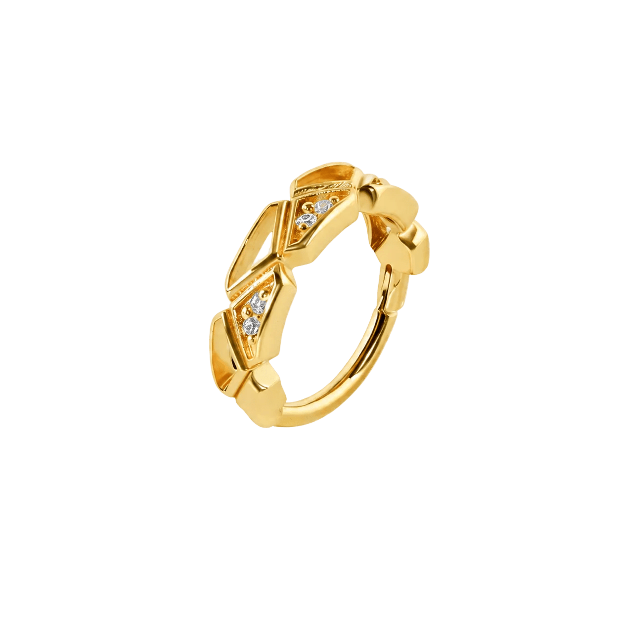 Hayk Clicker - 14K/18K Gold Gem Clicker Ring - piercing-zone.com