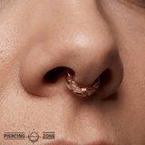 Hayk Clicker - 14K/18K Gold Gem Clicker Ring - piercing - zone.com