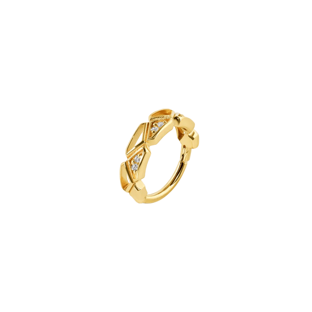 Hayk Clicker - 14K/18K Gold Gem Clicker Ring - piercing - zone.com