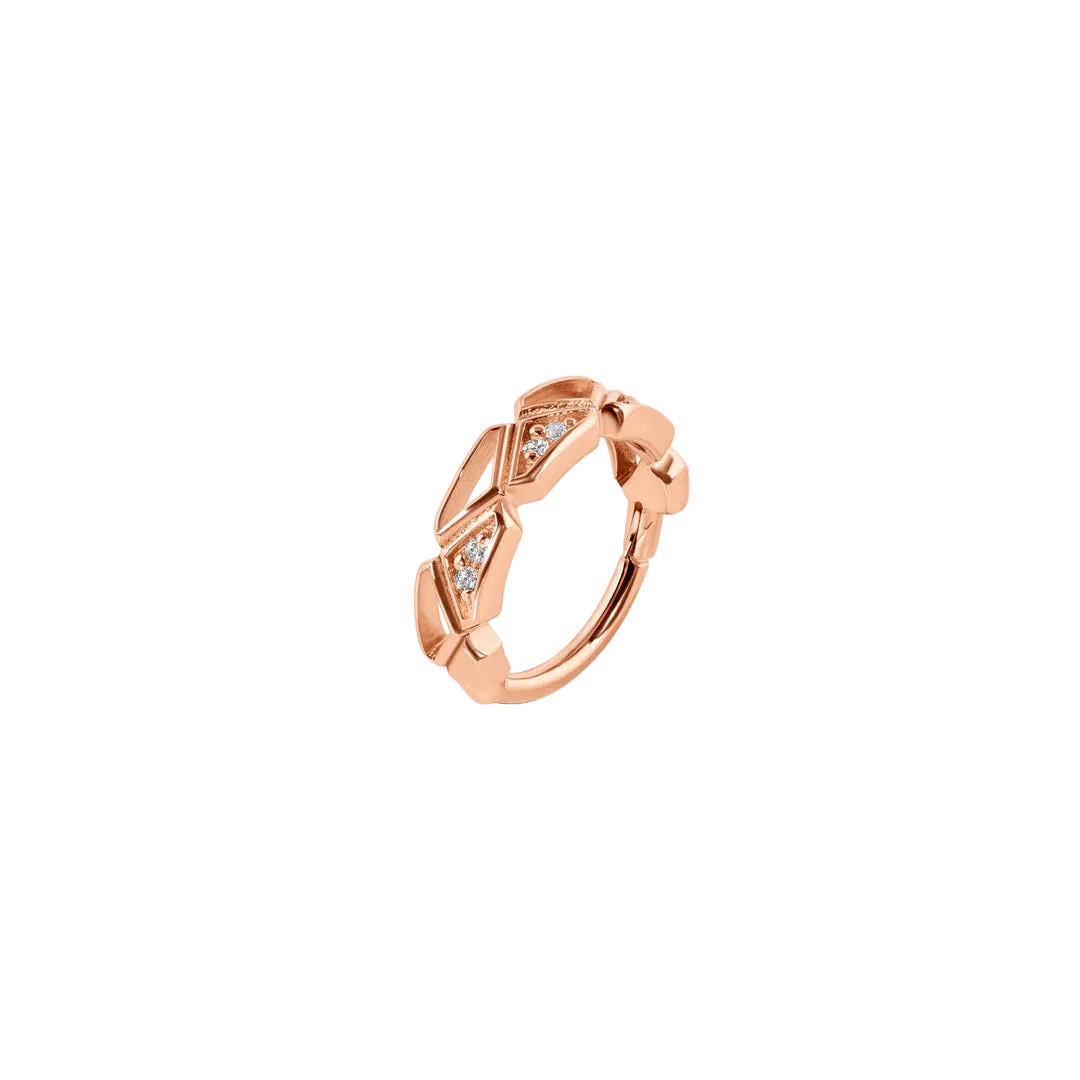 Hayk Clicker - 14K/18K Gold Gem Clicker Ring - piercing - zone.com
