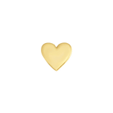Heart – 14K Gold Threadless & Threaded End - piercing - zone.com