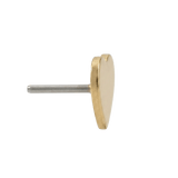 Heart – 14K Gold Threadless/Threaded End - piercing - zone.com