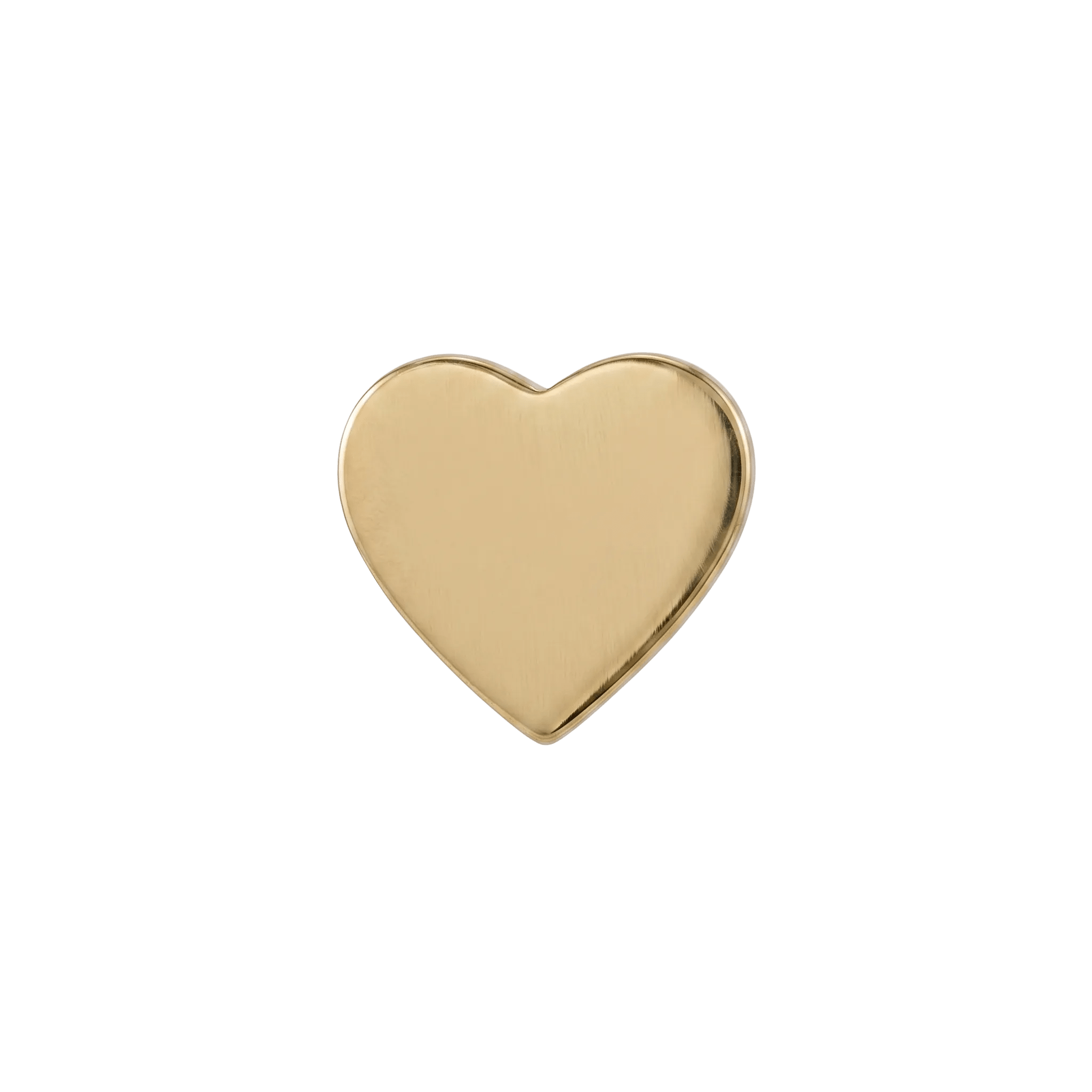 Heart – 14K Gold Threadless/Threaded End - piercing - zone.com