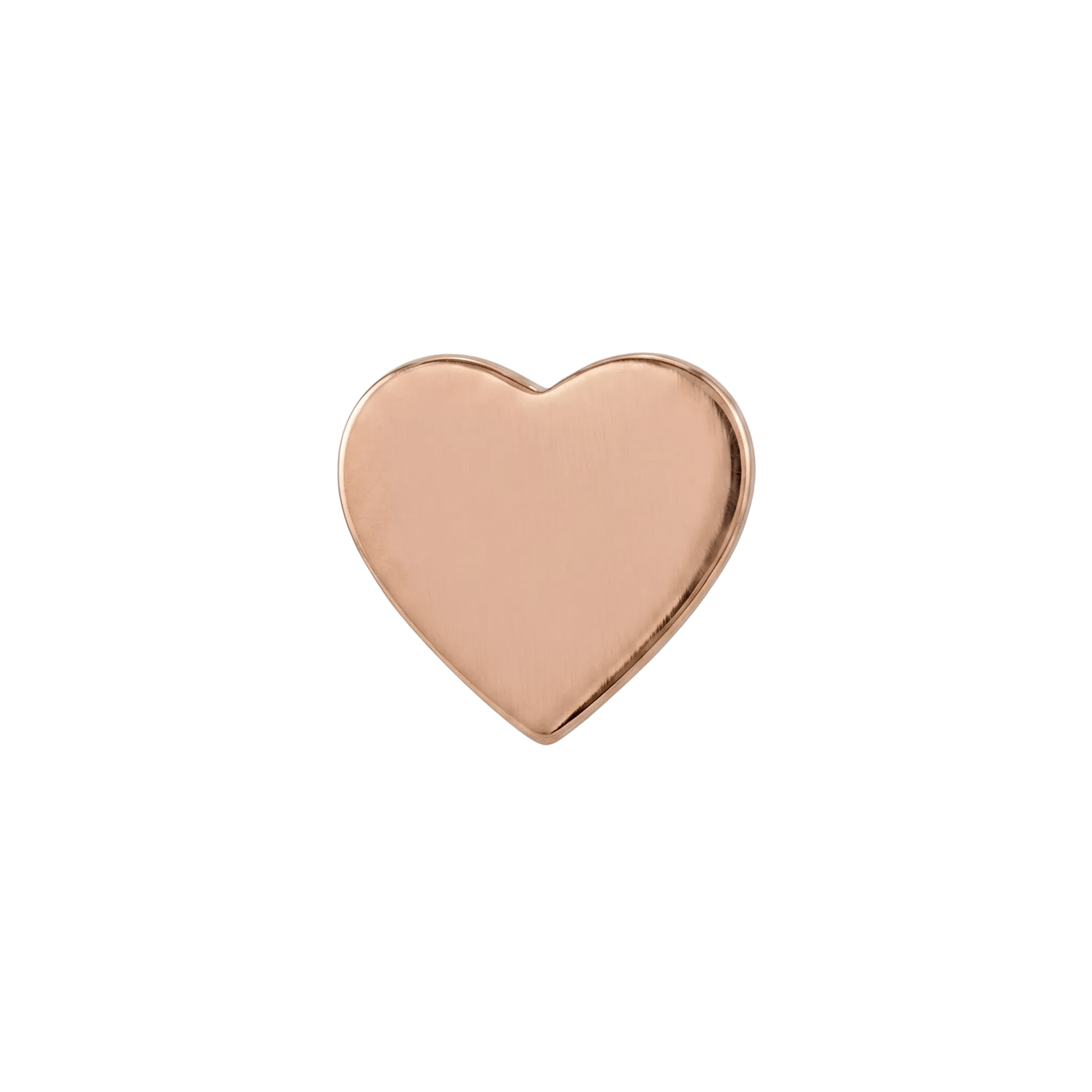 Heart – 14K Gold Threadless/Threaded End - piercing - zone.com