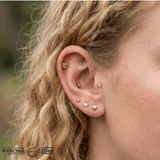 Heart – 14K Gold Threadless/Threaded End - piercing - zone.com