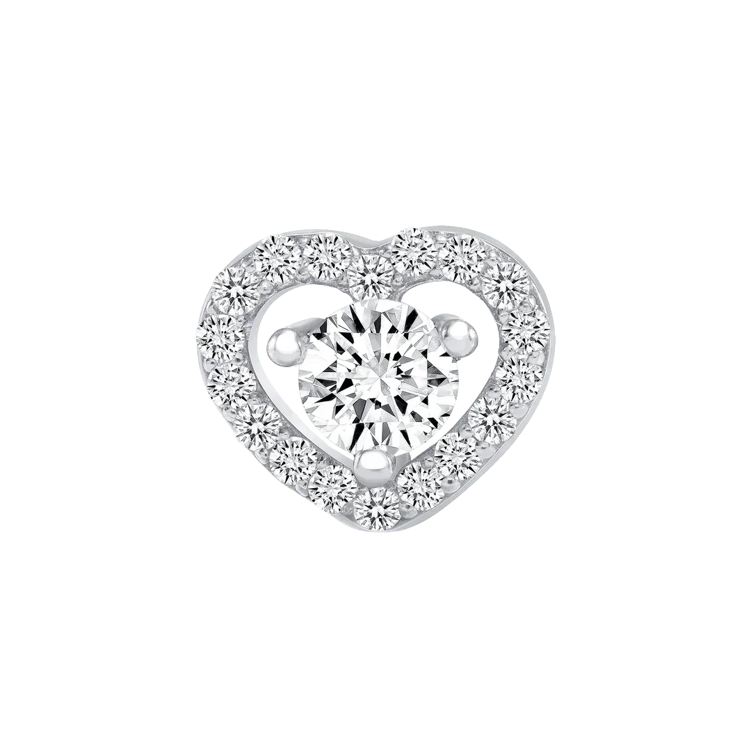 Heart Beauty – 14K/18K Gold Threadless End - piercing - zone.com