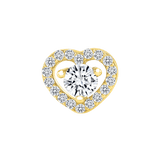 Heart Beauty – 14K/18K Gold Threadless End - piercing - zone.com