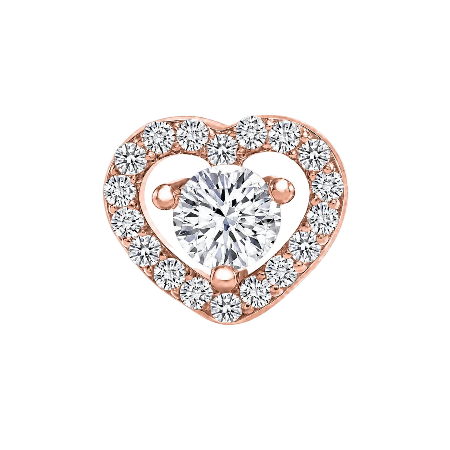 Heart Beauty – 14K Gold Threadless/Threaded End