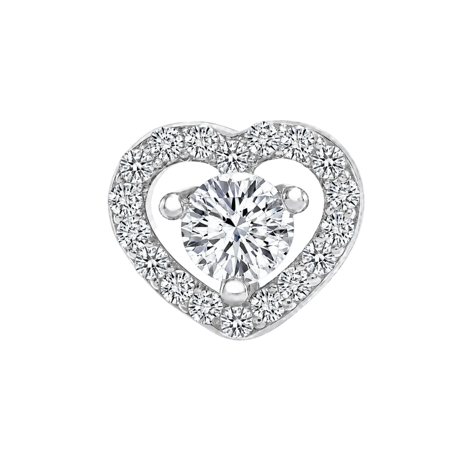 Heart Beauty – 14K Gold Threadless/Threaded End