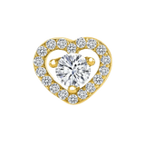 Heart Beauty – 14K Gold Threadless/Threaded End