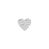 Heart Hammered – 14K Gold Threadless & Threaded End - piercing - zone.com