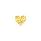 Heart Hammered – 14K Gold Threadless & Threaded End - piercing - zone.com