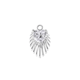 Heart Light Beam – 14K & 18K Gold Gemstone Charm - piercing - zone.com