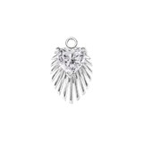 Heart Light Beam – 14K & 18K Gold Gemstone Charm
