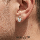 Heart Lock – 14K Gold Threadless & Threaded End - piercing - zone.com